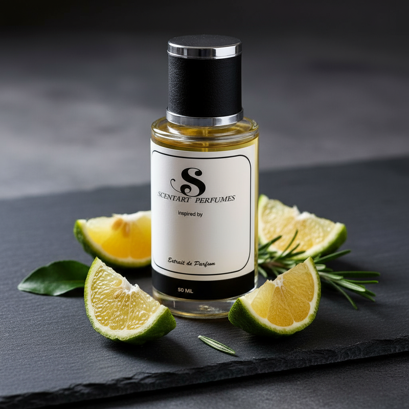 Sauvage-inspired perfume in elegant setting